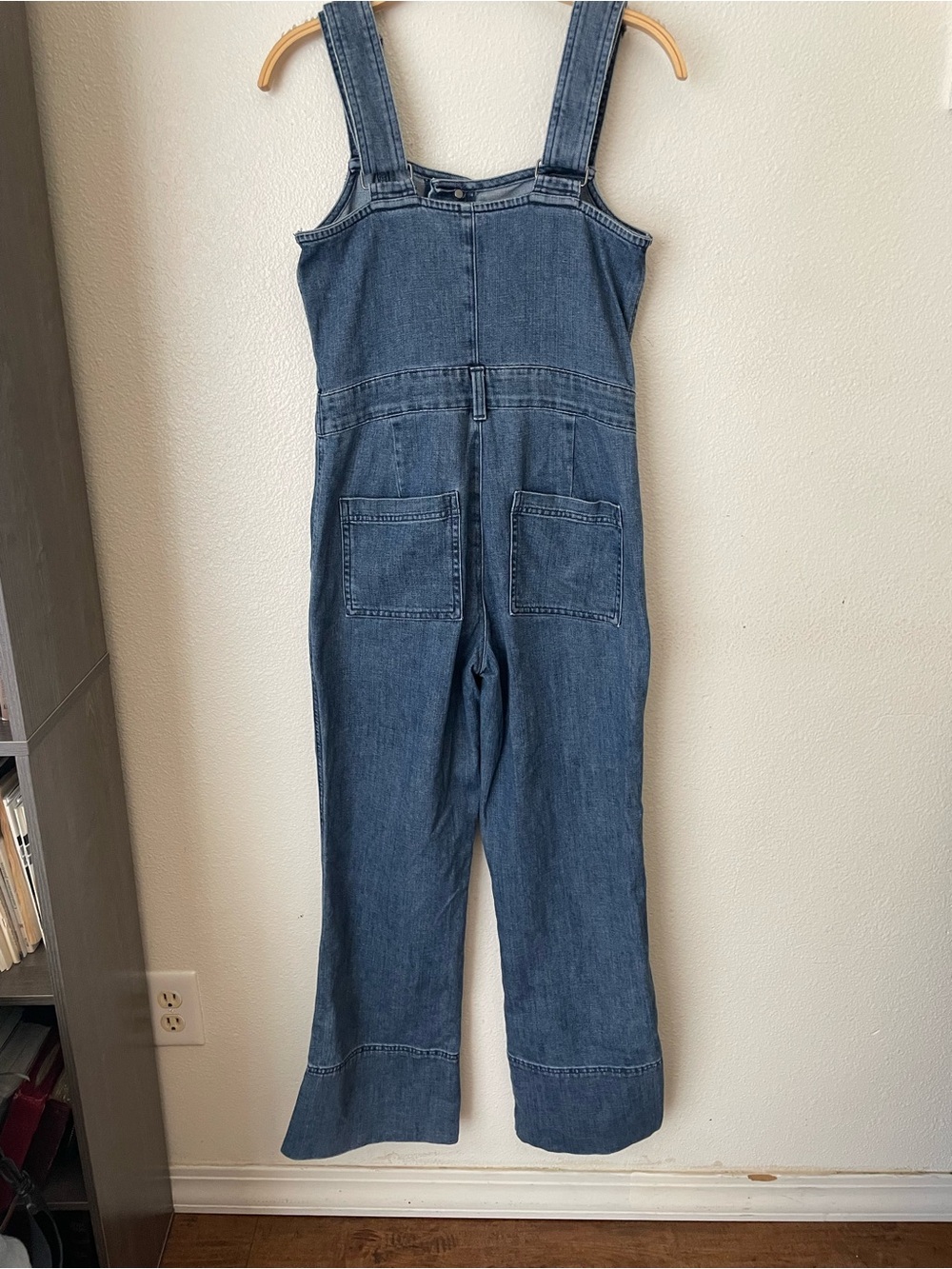 Aerie Kick Flare Overol denim - Picture 4 of 5